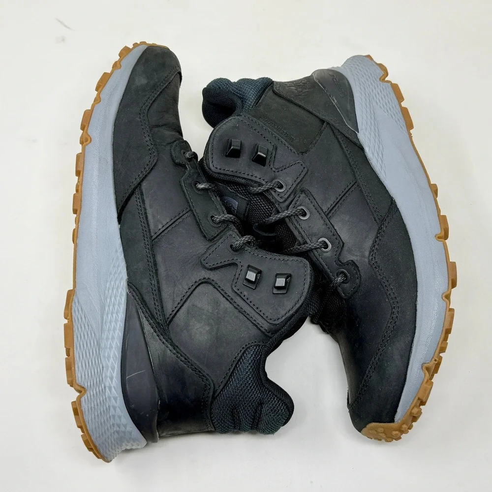 The North Face Larimer Mid Waterproof Boots Mens 8 Black Leather NF0A819J